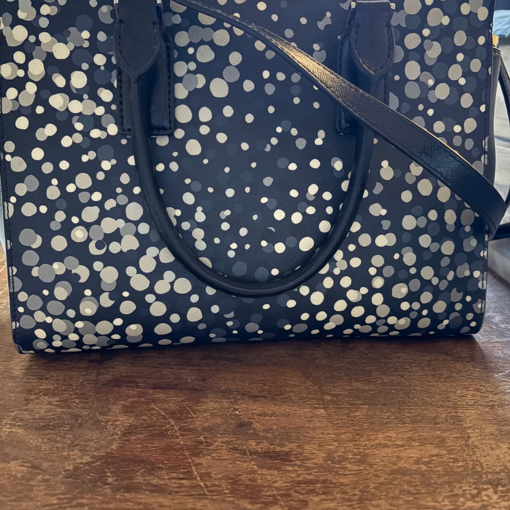 Kate Spade Black and White Polka Dot Tote